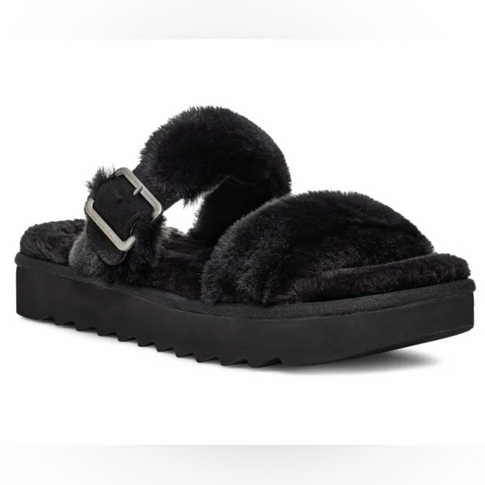 FURR-AH Koolaburra By Ugg Buckle Slide Sandal
